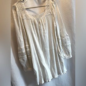 Universal Thread Cream Puff Sleeve Dress Size S